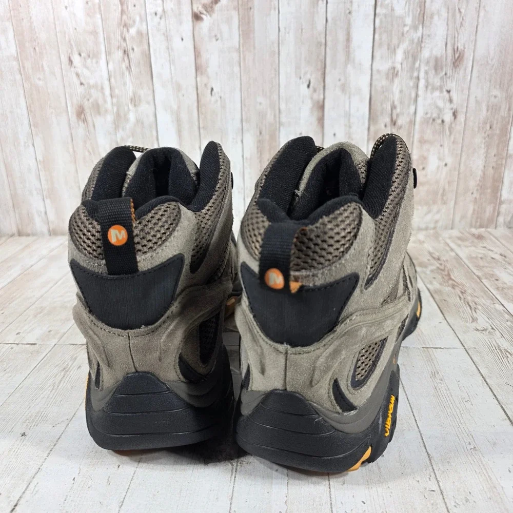 Merrell Moab 3 Mid Mens Hiking Boots Walnut Brown Suede Vibram J06045W Size 13W